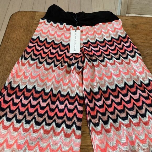 KARINA GRIMALDI BELL BOTTOM PANTS.  FULLY LINED IN BLACK.  NEW - Picture 2 of 12